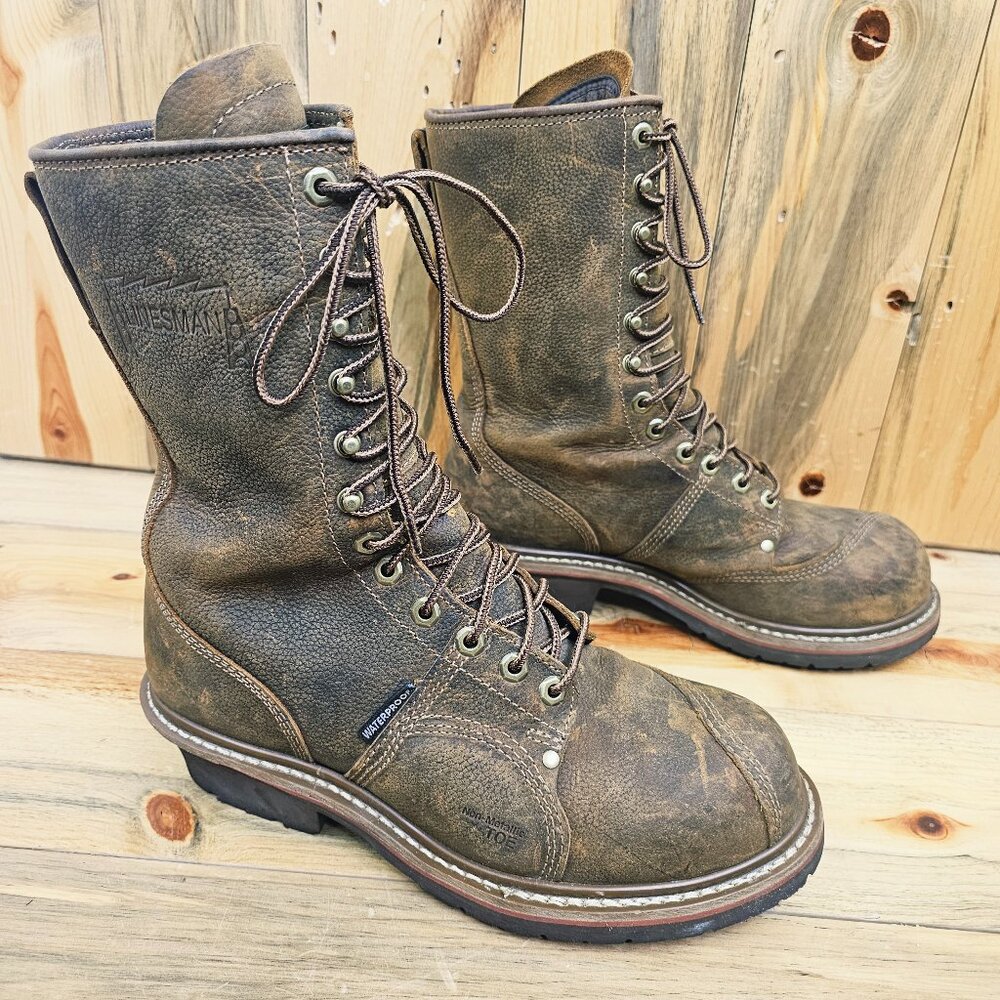 Carolina Linesman Composite Toe Waterproof Work Boot Size 9.5 D